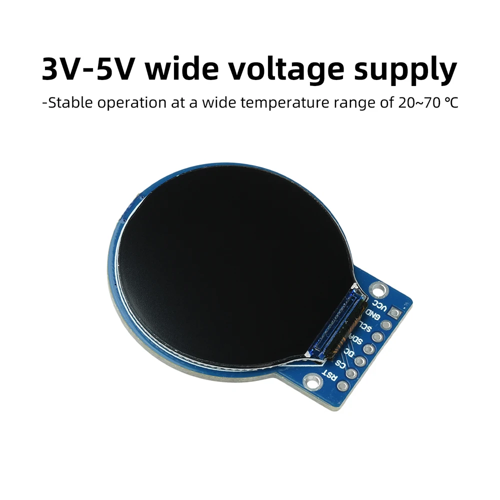 TFT Display 1.28 Inch TFT LCD Round Display Module GC9A01 Small Screen Resolution RGB  240x240 4 Wire SPI Interface
