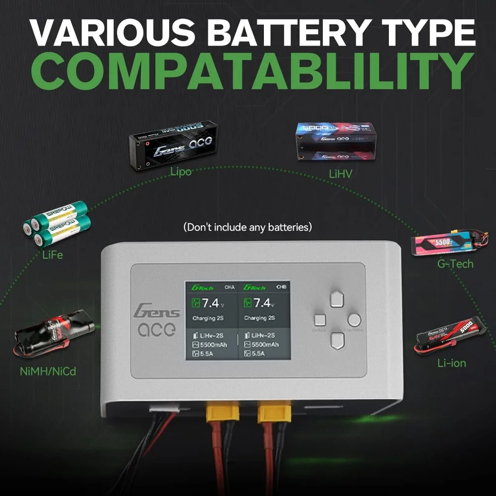 

Умное зарядное устройство для LiPo аккумуляторов в гостиную, 16А, AC 300W, DC 700W, для быстрой зарядки LiPo батарей
