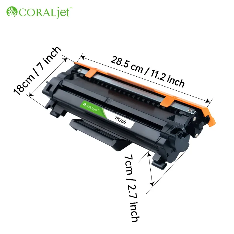 TN760 TN-760 Toner Compatible With Brother MFC-L2750DW HL-L2350DW 2370DW 2710DW L2370DW 2390DW 2395DW DCP-L2550DW 2690DW