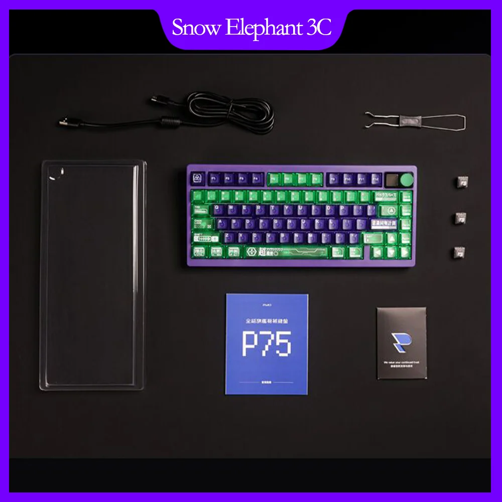 

Механическая клавиатура PMO P75, настраиваемая, трехрежимная, беспроводная/Bluetooth, с возможностью горячей замены, игровой офис, RGB TTC, 1 мс/0,8 мс, FPS HIFI