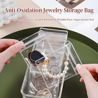 10/50/100pcs 440 Micron PVC Self Sealing Bags Clear Jewelry Storage Bags Transparent Collection Organizer Ziplock Bags