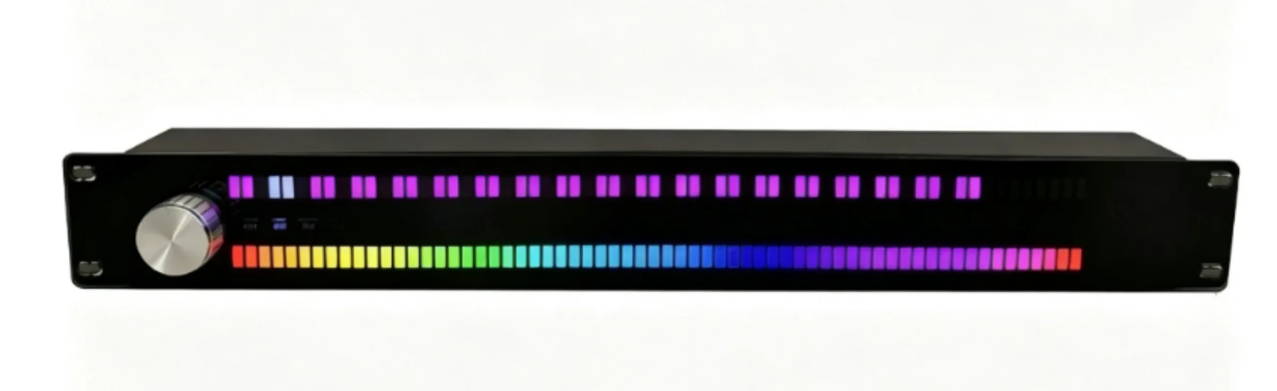 Audio Spectrum Atmosphere Lamp, 128 Full‑Color LED Music Level Indicator, Bluetooth AUX Voice Activated