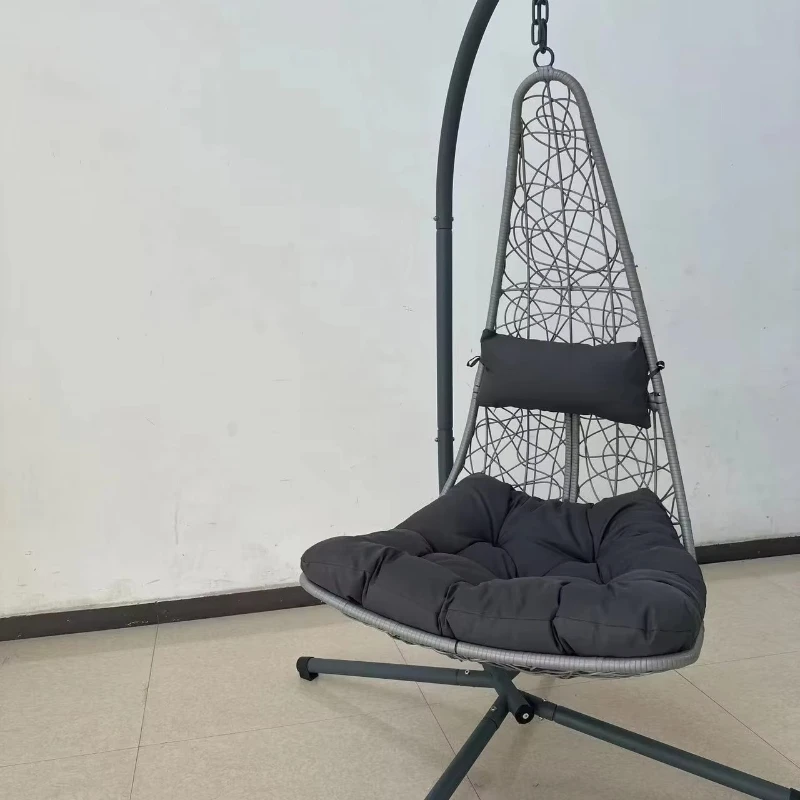 

Modern Simple Foldable Rattan Egg Chair Balcony Hanging Garden Chair Terrace Swing