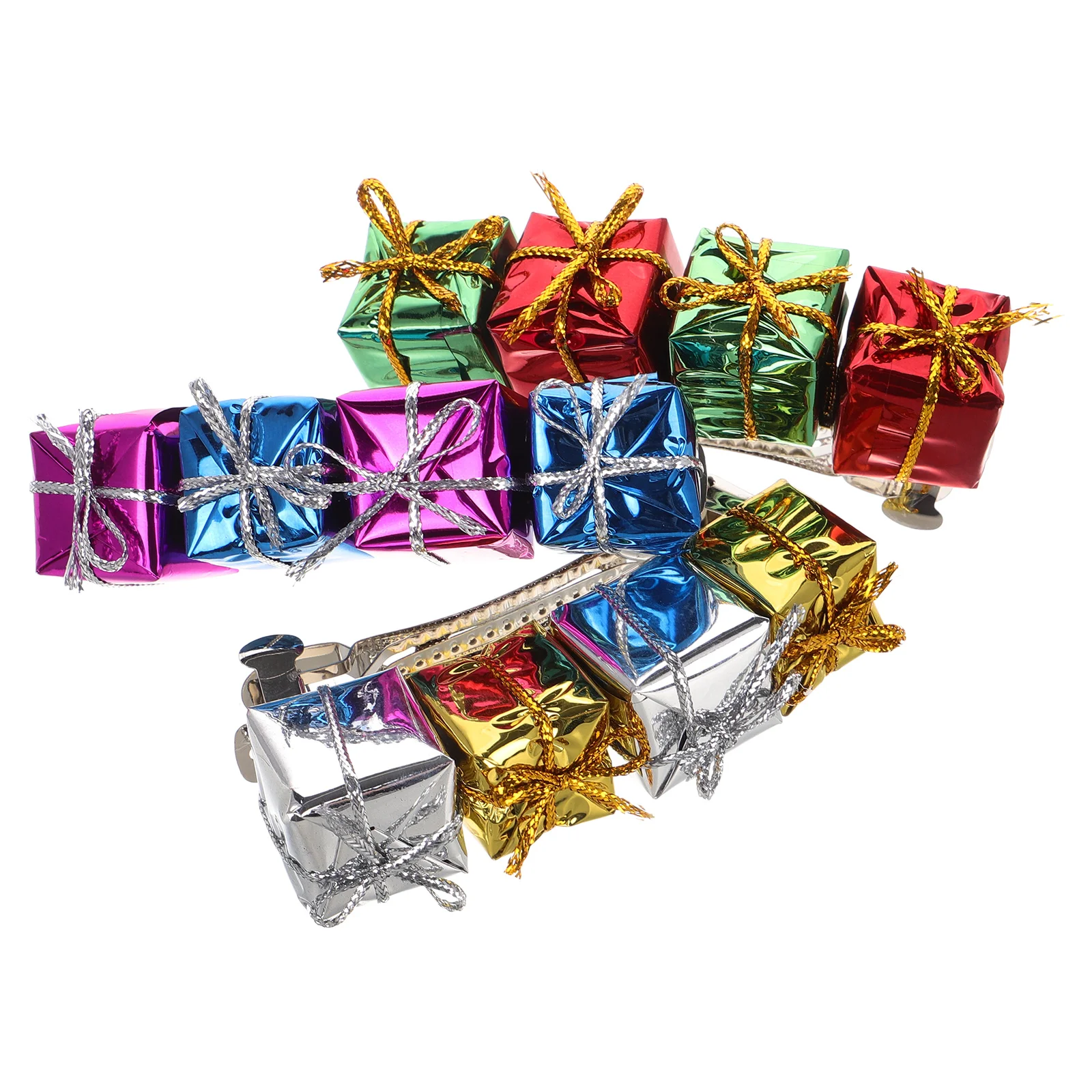 

3pcs Christmas Clips for Girls Cartoon Christmas Hair Pin Alloy Ponytail Barrettes Holiday Party Accessories Bows