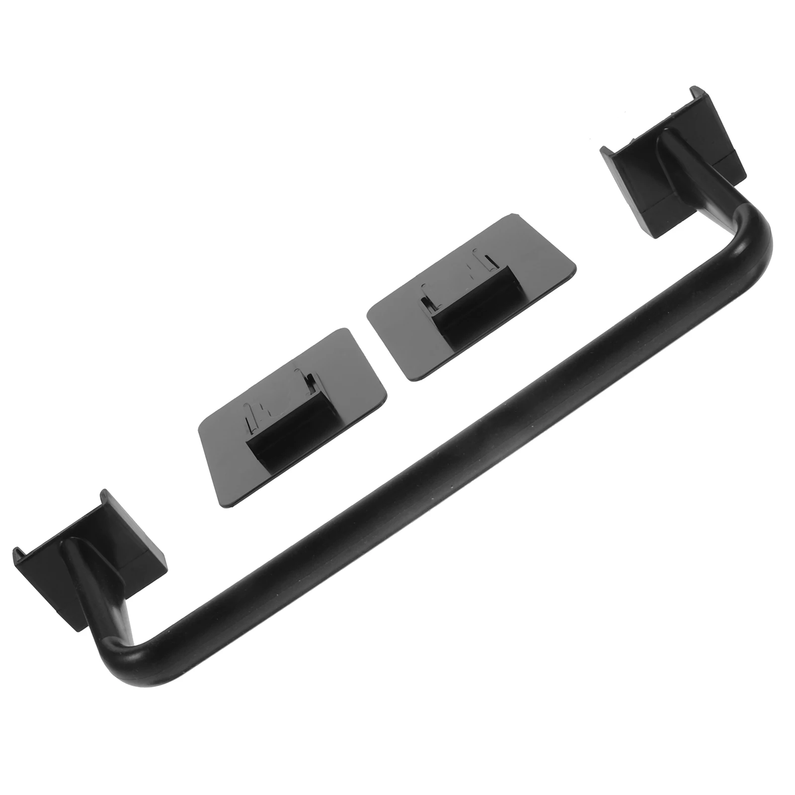 

Mounted Adhesive Holder No Drill Kitchen Bath Towel Rod Storage Shelf Bathroom Accessories Towel Bar Holder Pp