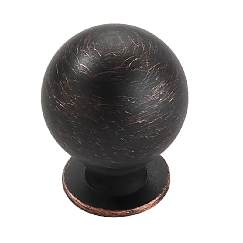 

Khtmeware 2 Pack 1-1/4 Inch Solid Oil Rubbed Bronze Cabinet Knobs Bi-Fold Door Knobs Large Heavy Duty Ball Kitchen Cabinet Hardware Drawer Knobs Pulls for Drawers