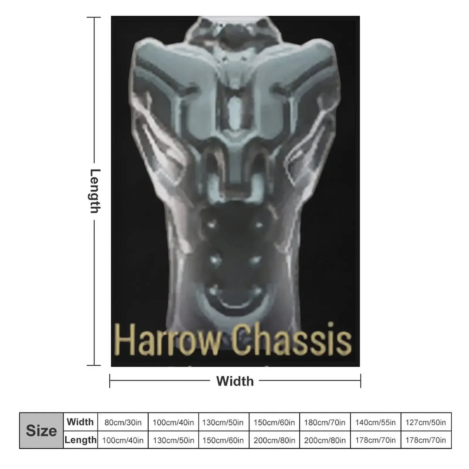 Harrow Chassis Blueprint Warframe Tennocon Meme Throw Blanket Moving Thermals For Travel Luxury Throw Single anime Blankets