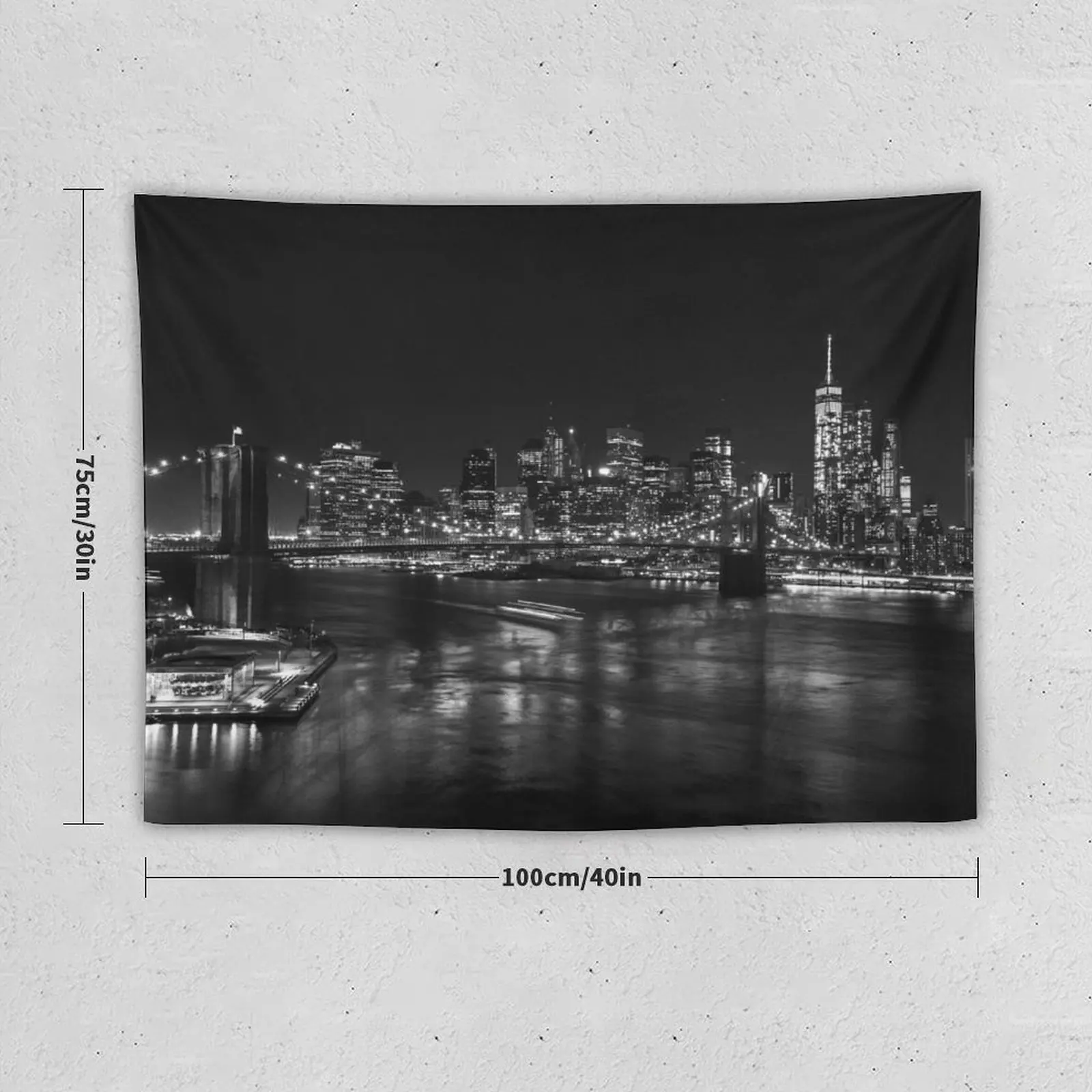 Beautiful Black and White New York Photography Tapestry Room Decore Aesthetic Aesthetic Room Decorations Bedrooms Decor Tapestry