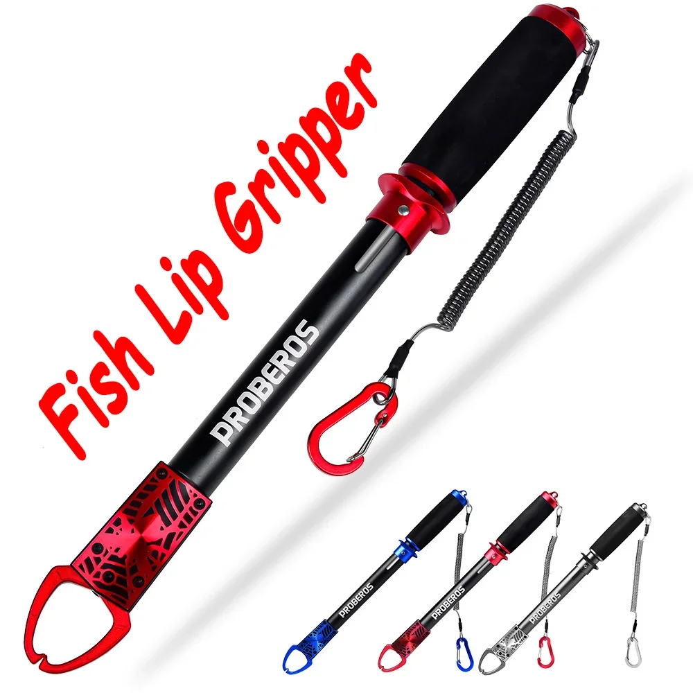 Fish Lip Gripper 25cm Aluminum Alloy Lure Fish Controller Big fish Clamp Fishing tool Fish Pliers Lures Catch Fish clip