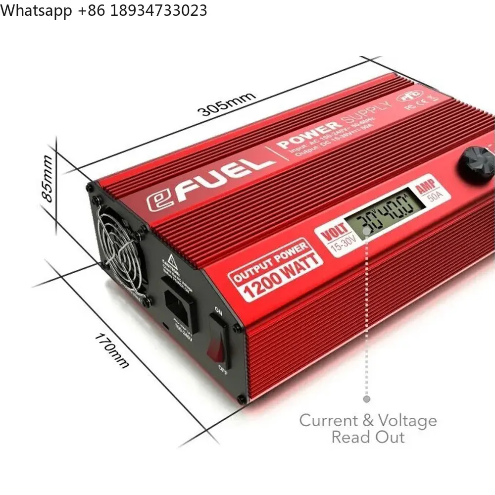 SKYRC EFUEL 1200W/50A Regulated Power Supply 100-240V RC Helicopter Battery Charger Regulated Power