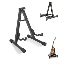 Soporte Plegable para Guitarra Acústica y Eléctrica, de ABS/Silicona, para Guitarra Acústica/Eléctrica, Ukelele, Violín, Banjo