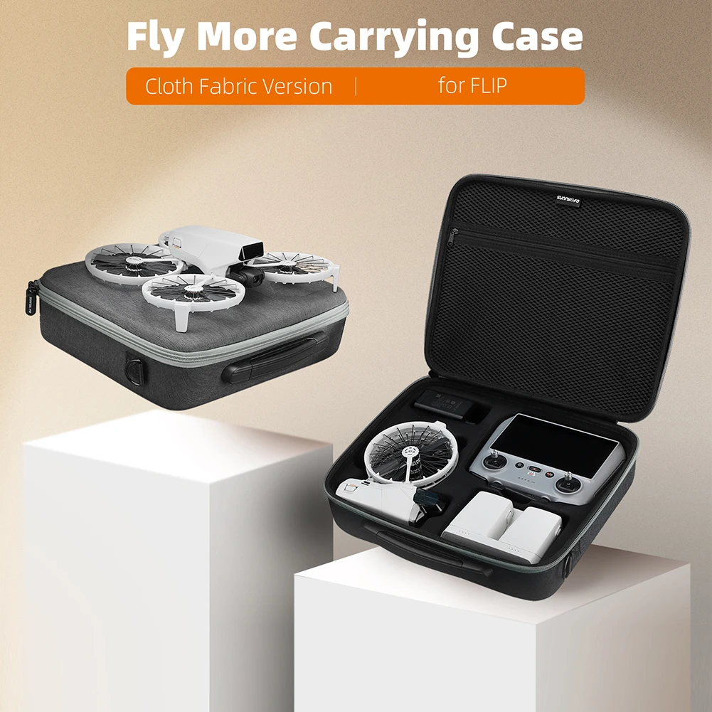 Futerał do przenoszenia dla DJI Flip Drone RC 2/RC-N3 i baterii Przenośna podróżna torba na ramię Odporny na wstrząsy futerał do przechowywania Torebka