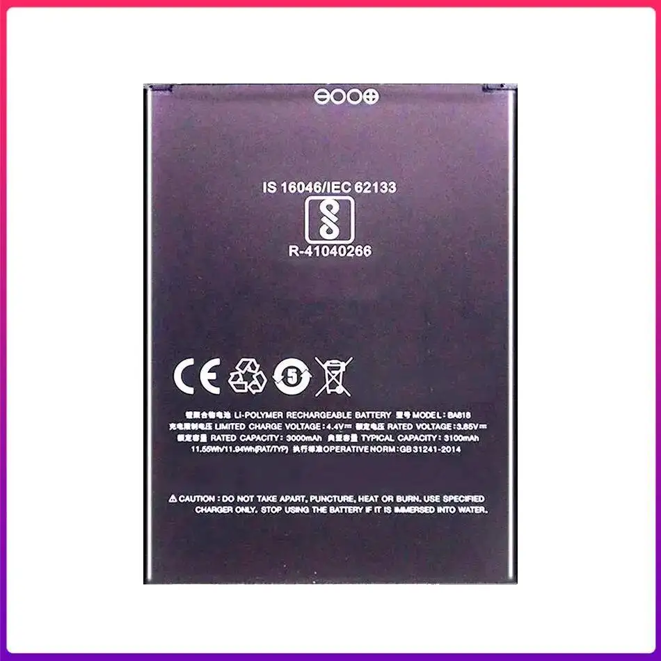 Safe And Reliable BA818 Stable Power Supply Mobile Phone Battery 3000mAh For Meizu C9 Pro