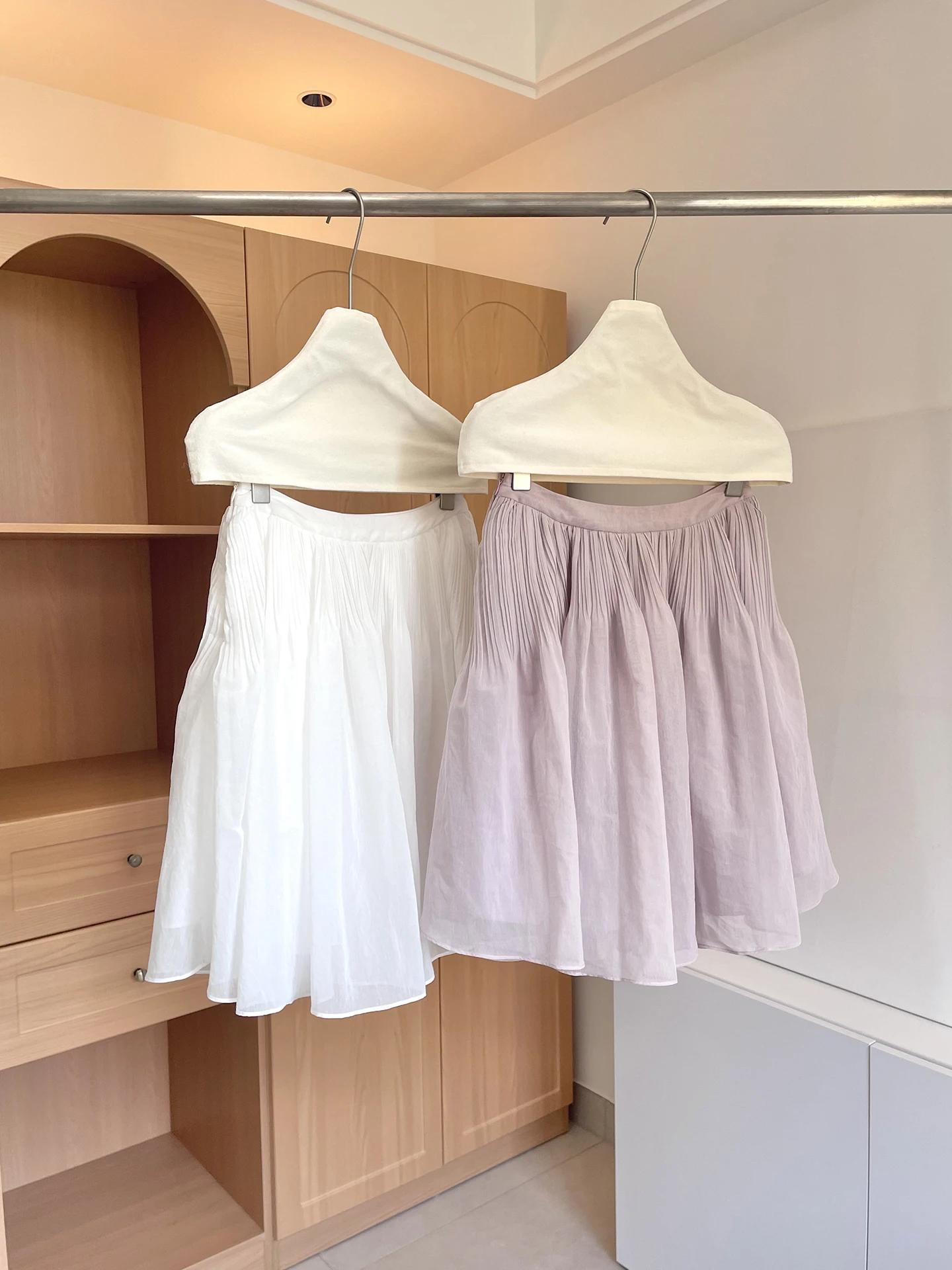 retro-ballet-style-fairy-a-line-midi-skirt-women's-high-waist-cotton-nylon-blend-breathable-comfortable-spring-summer-skirt