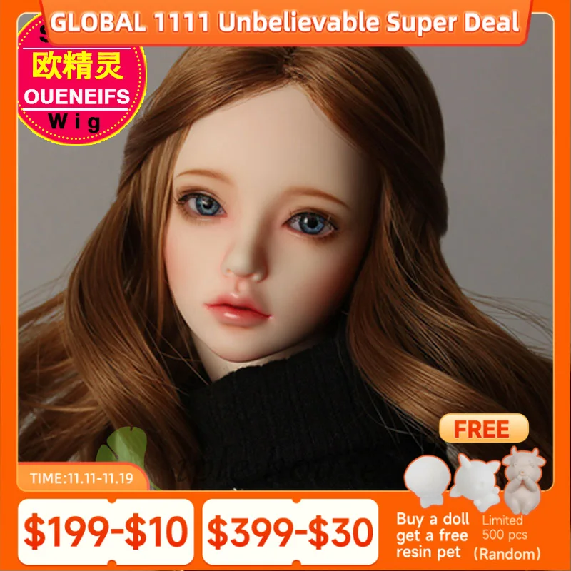 

Fairyland High - temperature silk long hair shinee Fid Mari Fashion hai The girl hair curly hair bjd wig doll accessories L03C