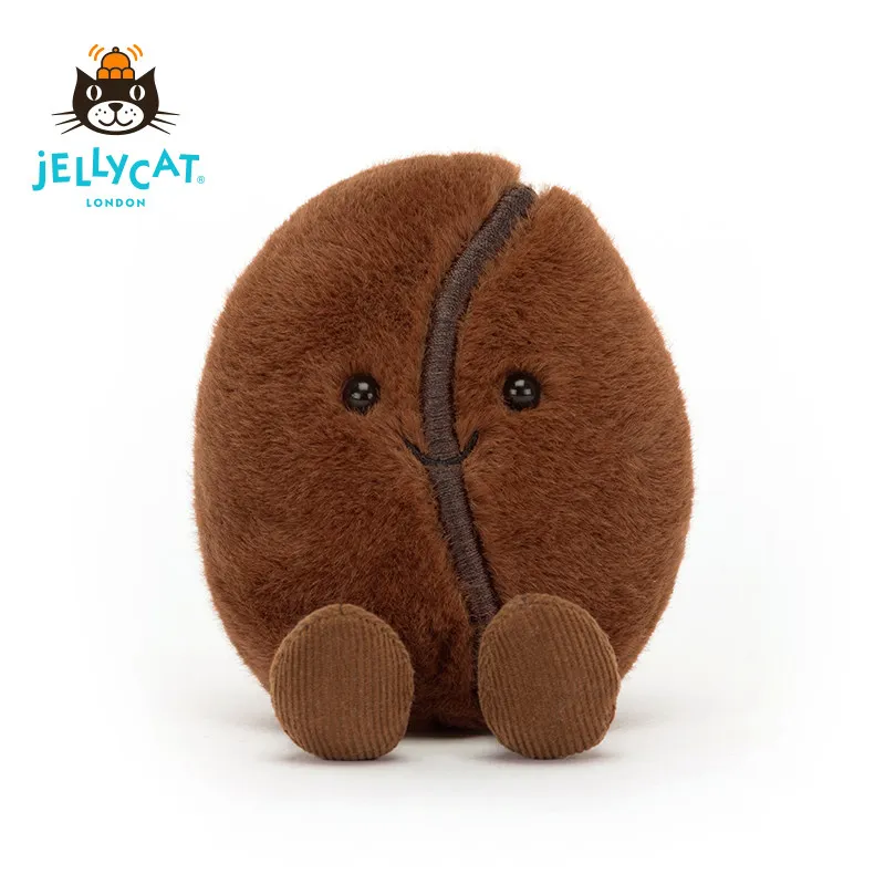 

Мягкая плюшевая игрушка-кукла Jellycat Amuseables Coffee Bean из Великобритании, очень мягкая, креативное украшение, прекрасный подарок для детей и взрослых