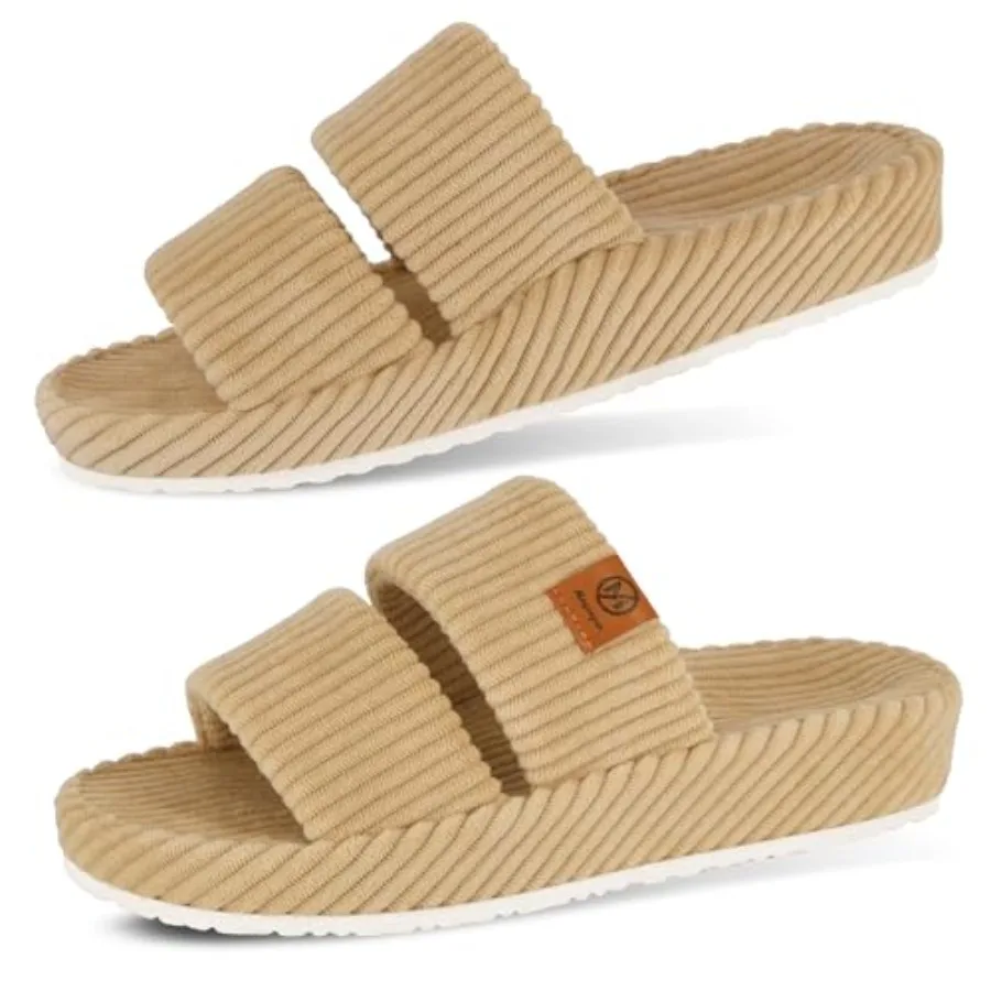 

Orthopedic Slippers for Women with Ach Support Memory Foam Slippers for Plantar Fasciitis Orthotic Open Toe House Shoes Indoor