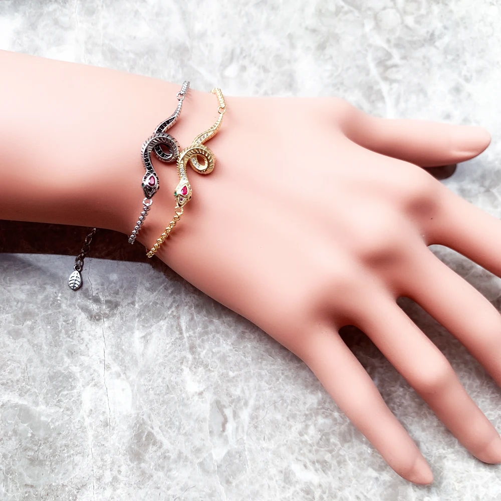 Bunte Schlangenarmbänder, Gliederkette aus 925er-Sterlingsilber, neuer edler Schmuck, romantisches Geschenk für Frauen – Detail 7