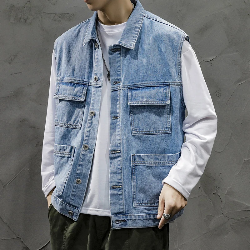 

Veste Sans Manche Homme Mens Vest Mens Jackets Sleeveless Denim Jacket Veste Homme Sleeveless Jacket Men Casual Cotton Comfort