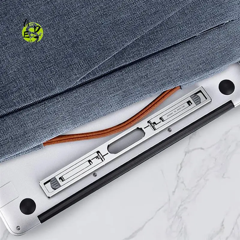 

AED7-Aluminum Vertical Laptop Stand For Air Pro Adjustable Holder Riser Foldable Portable Notebook Stand