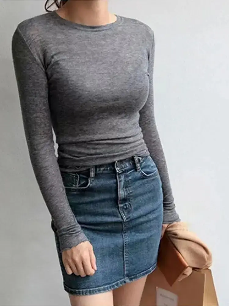 High Quality Plain T Shirt Women Cotton Elastic Ba