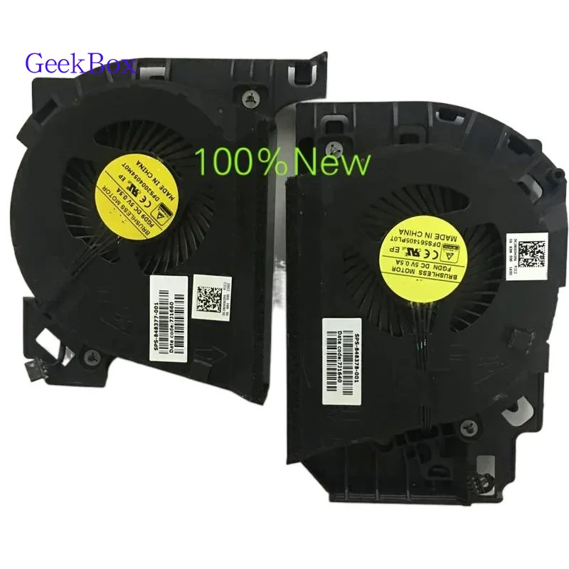 مروحة تبريد وحدة المعالجة المركزية GKNEW ومروحة وحدة معالجة الرسومات لجهاز HP ZBOOK 17 G3 848378   -001 848377   -001 FGD9 FGDN DC5V 0.5A