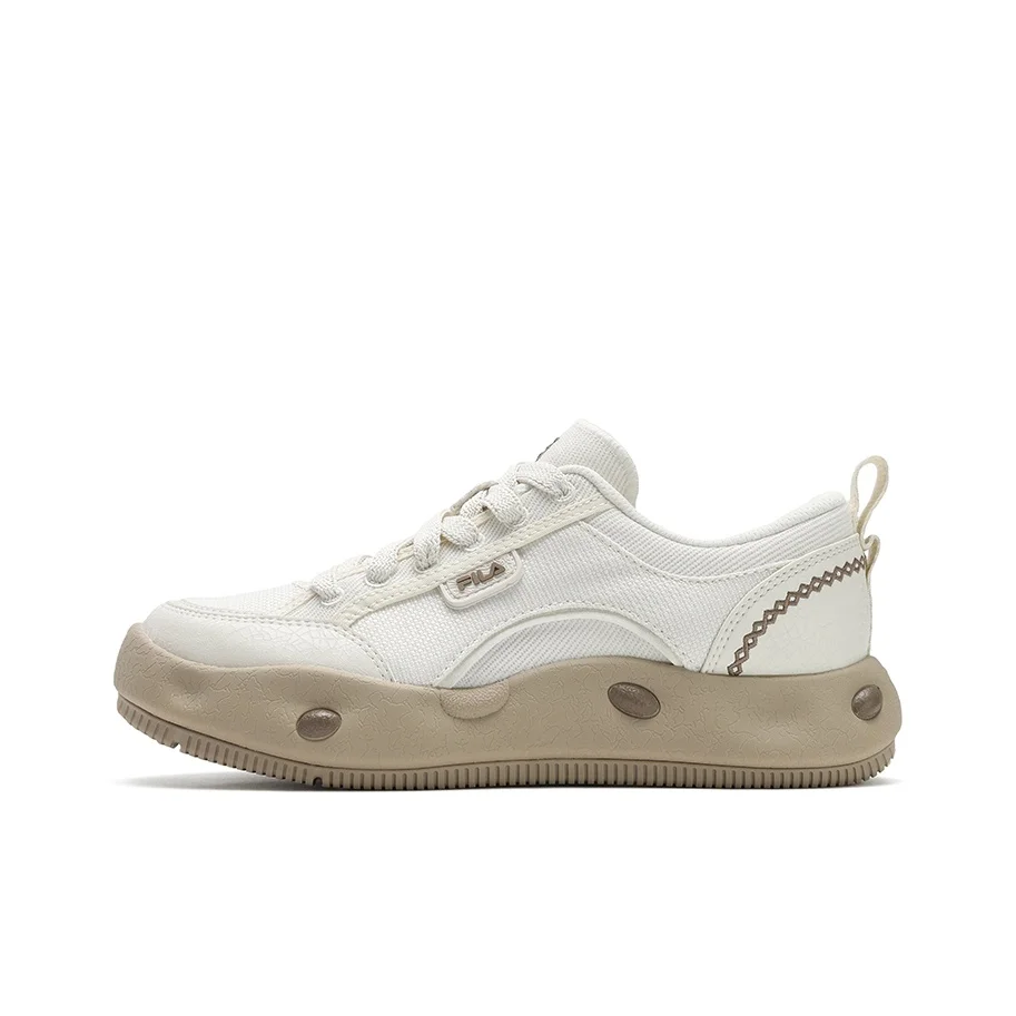 FILA COOKIES Cookie Shoes Breathable Low top Casual Shoes Women's Tofu White F12W522301FTF