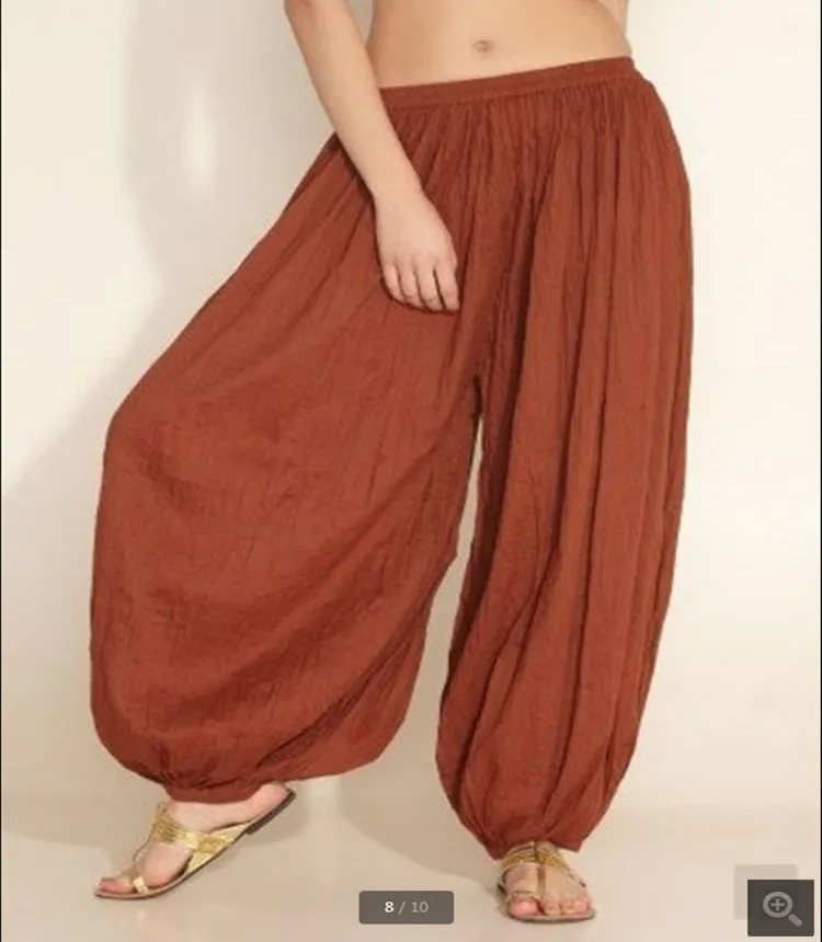 2024 Summer New Women's Solid Color Lantern Pants Loose Pleated Drawstring Casual Ankle Sports Pants Harlan Pants