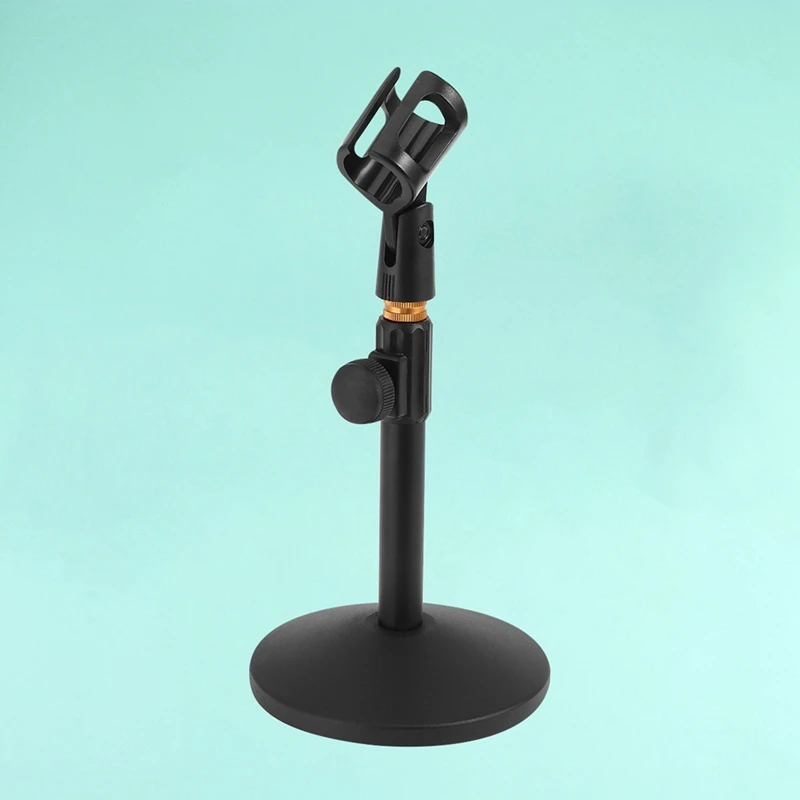 Desk Microphone Holder For Microphone Stand Metal Base Desktop Bracket For Home Live Broadcast Online Conference