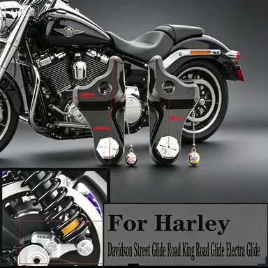 

1 Inch Body Lowering Kit Rear Shock Lowering Blocks for Harley Road Glide Road King