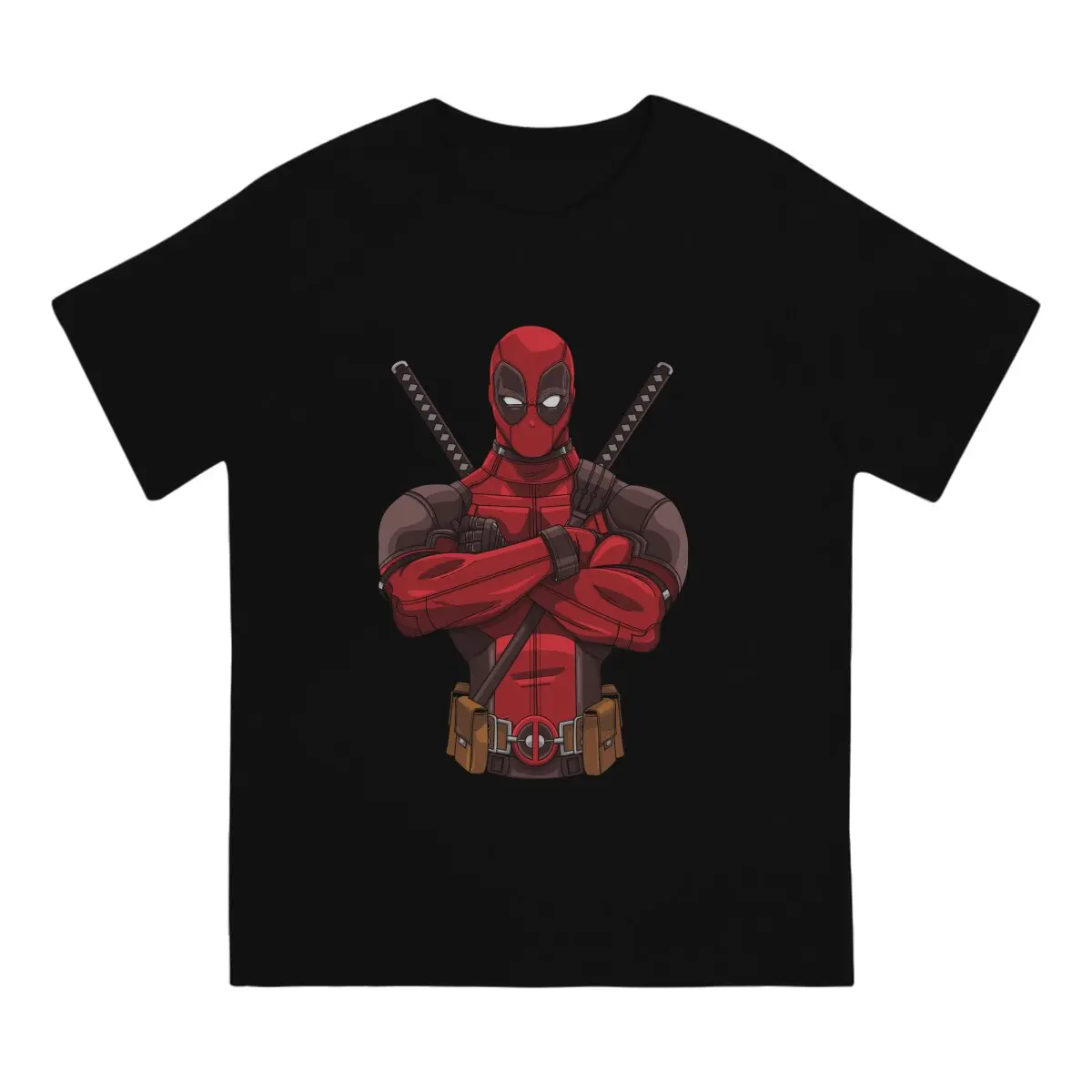 Funny Main Character T-Shirt for Men Round Collar 100% Cotton T Shirts Disney Deadpool Film Short Sleeve Tees Graphic Printed