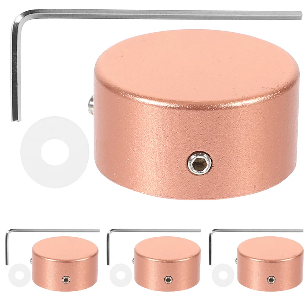 

1Set Guitar Effects Pedal Footswitch Topper Metal Protection Caps Durable Pedal Nail Covers Guitar Parts Instrument Parts