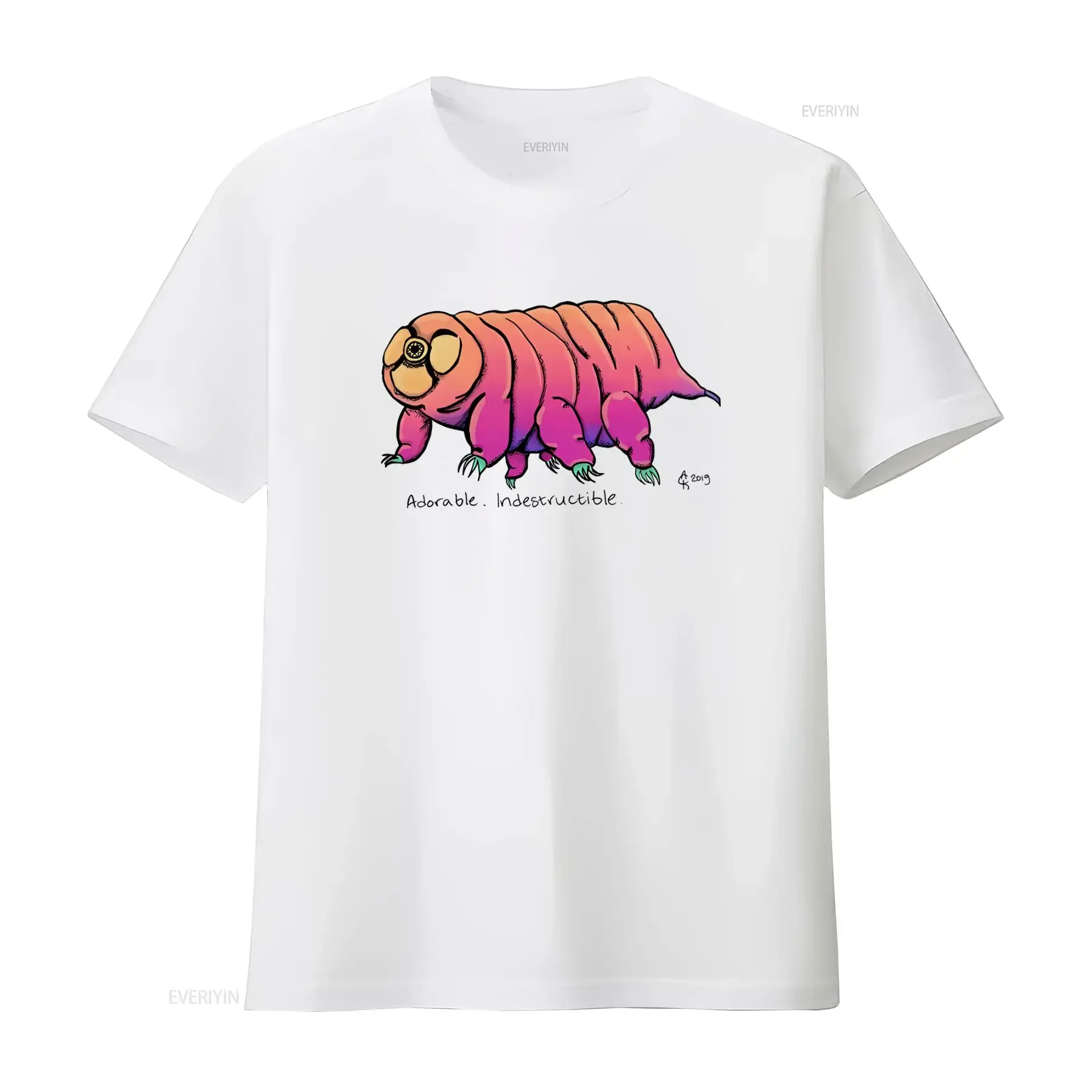 Adorable Indestructible Water Bear T shirt Cute Funny for Animal Lovers vintage Washed graphic Stretched designer clothes