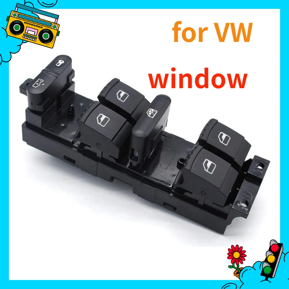 Electric Window Switch Button Parts for Volkswagen VW Skoda Fabia Saloon Octavia Jetta Bora MK4 Passat B5 Golf Car Accessories