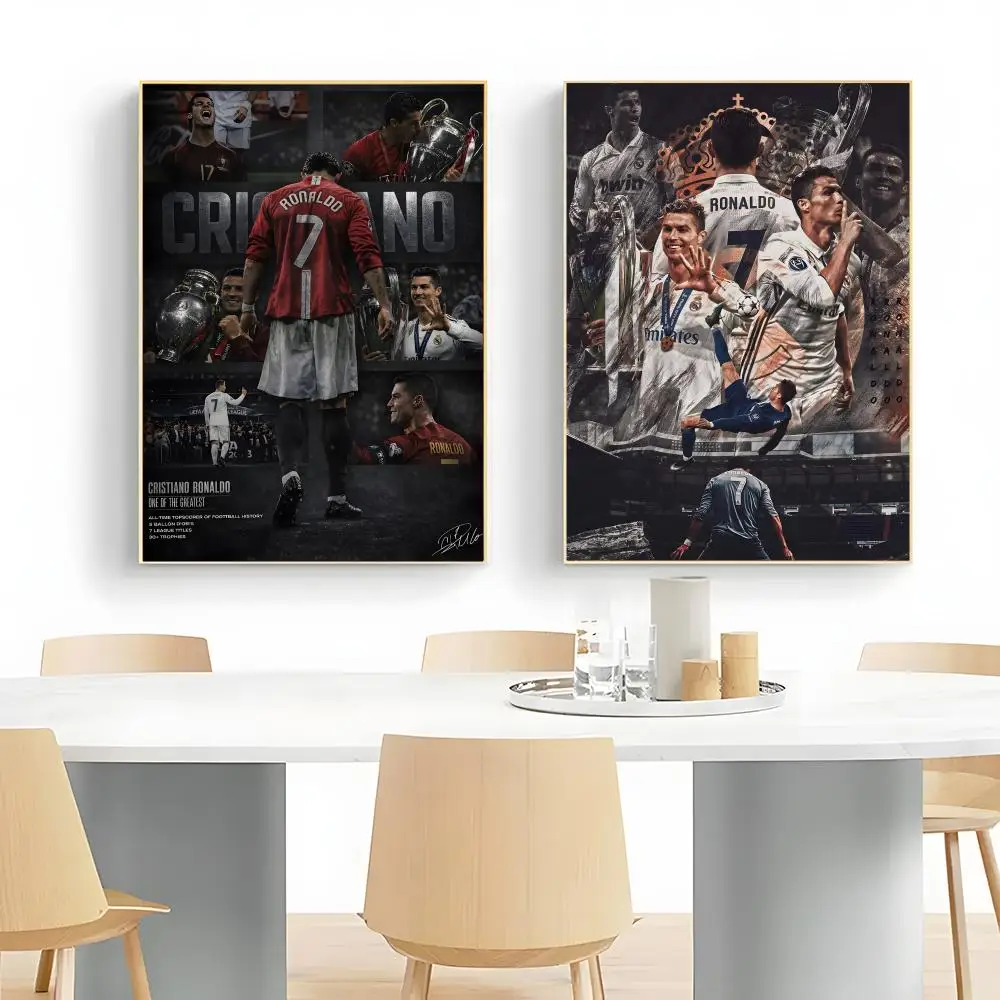 Football Legend Cristiano Ronaldo Poster Wall Art Print Decorative Mural Home Decor Gift Unframed