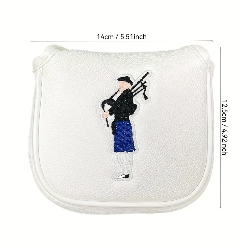 1 غطاء رأس بتصميم مثير للاهتمام لنادي الجولف - PU أبيض - إغلاق بإبزيم مغناطيسي، واقي نادي مقاوم للخدش #6