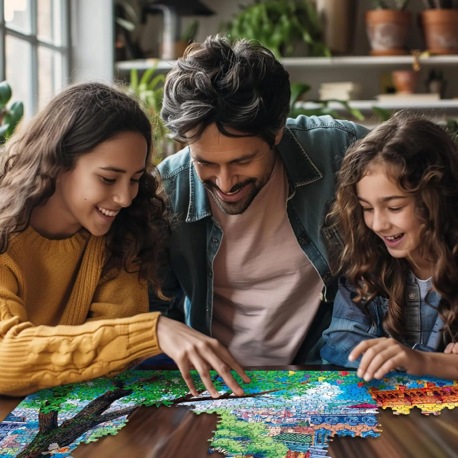 120/300/500/1000 조각 도시 풍경 성인을위한 지그 소 퍼즐 홈 장식 게임 가족 풍경 퍼즐 교육 완구