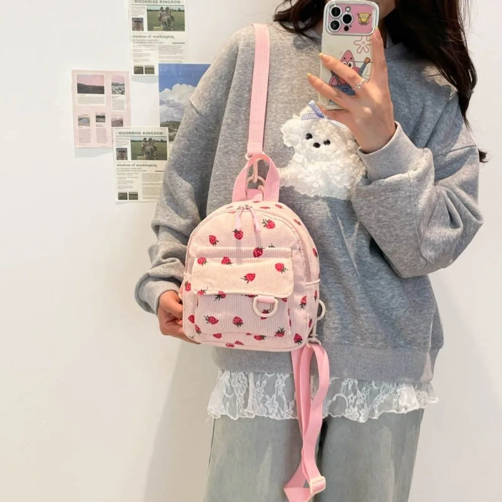 

Casual Large Capacity Shoulder Bag Lightweight Wear-resistant Travel Backpack Mini Rucksack