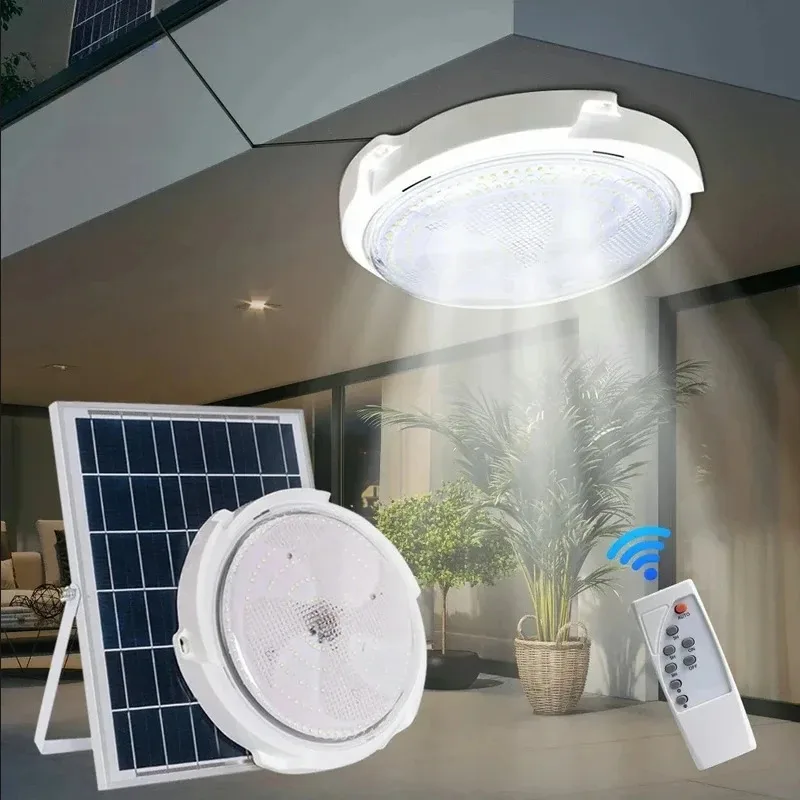 

LED Solar Lights Ceiling Light Outdoor Garden Decoration Pandent Light Panel Lamp Fixture For Corridor Lighting Living Room