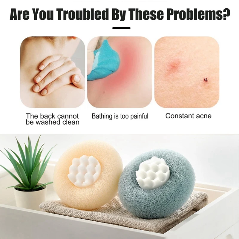 2-In-1 Sunflower Bath Ball,Super Soft Sunflower Suction Cup Bath Ball,Exfoliating Shower Sponge Cleaning Ball Easy To Use