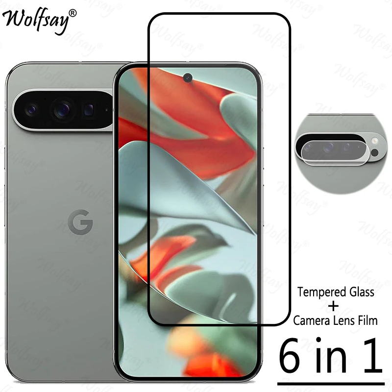 Tempered Glass For Google Pixel 9 Pro XL Screen Protector Pixel 8 7 9 Pro XL 7A 8A Camera Glass For Google Pixel 9 Pro XL Glass