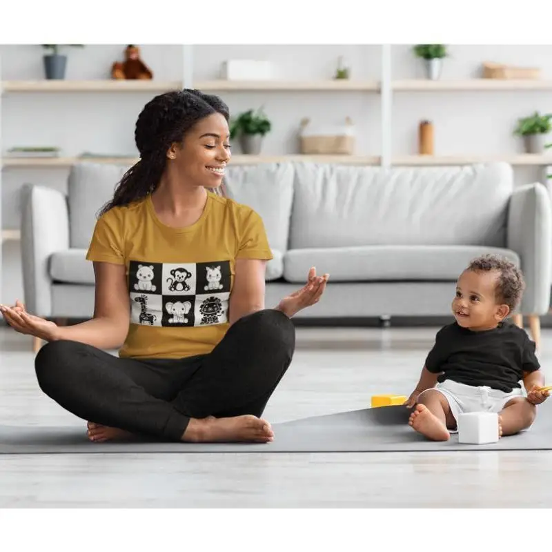 

New Cross-Border Bla White Contrast Wildlife Pattern Suitable Boy Casual Sportswear Set ort Sve T-irt And orts