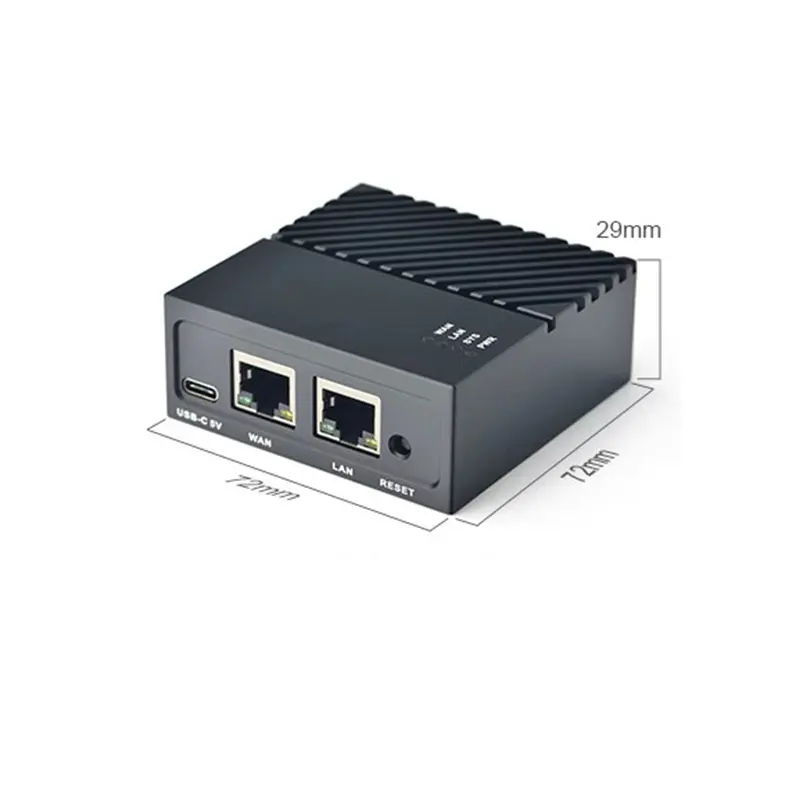 Imagem -04 - Nanopi R4s com Estojo 4gb de Ram Dual Gbps Ethernet Gateways Rk3399 Suporta Openwrt Sistema Lede V2ray Ssr Linux