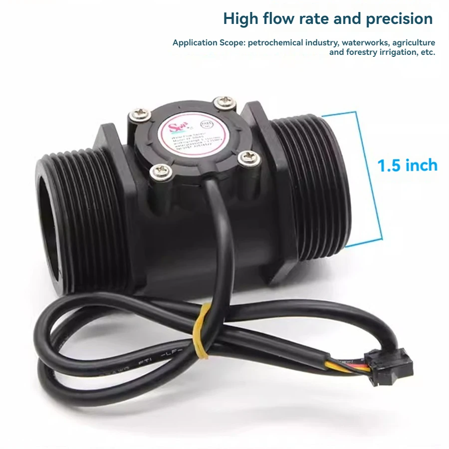 YF-DN40 G1-1/2 BSPT Male Thread Water FlowSensor Switch Hall Effect Flowmeter Turbine Flowmeter Garden Irrigation