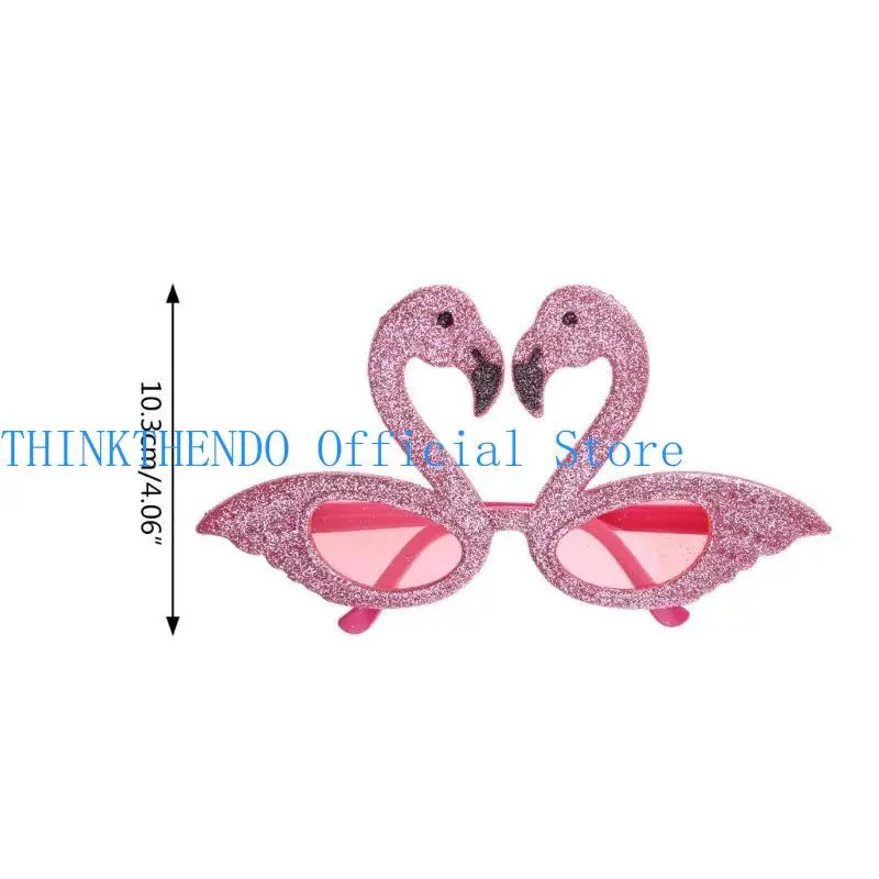 39BB Lovely Eyeglasses for Teenagers Carnivals Party Face Ornaments with Sequin Frame