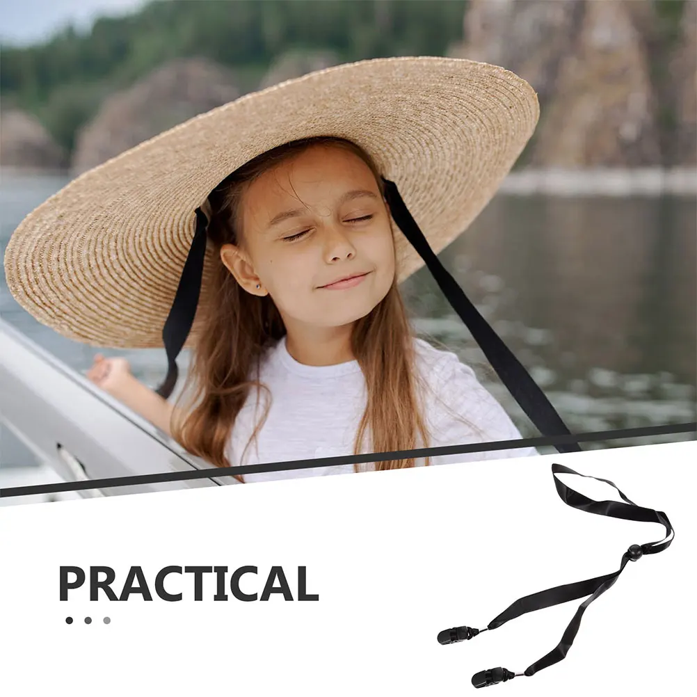

2Pcs Hat Rope Chin Strap Windproof Fixing Accessory for Outdoor Enthusiast Hiking Camping Fishing