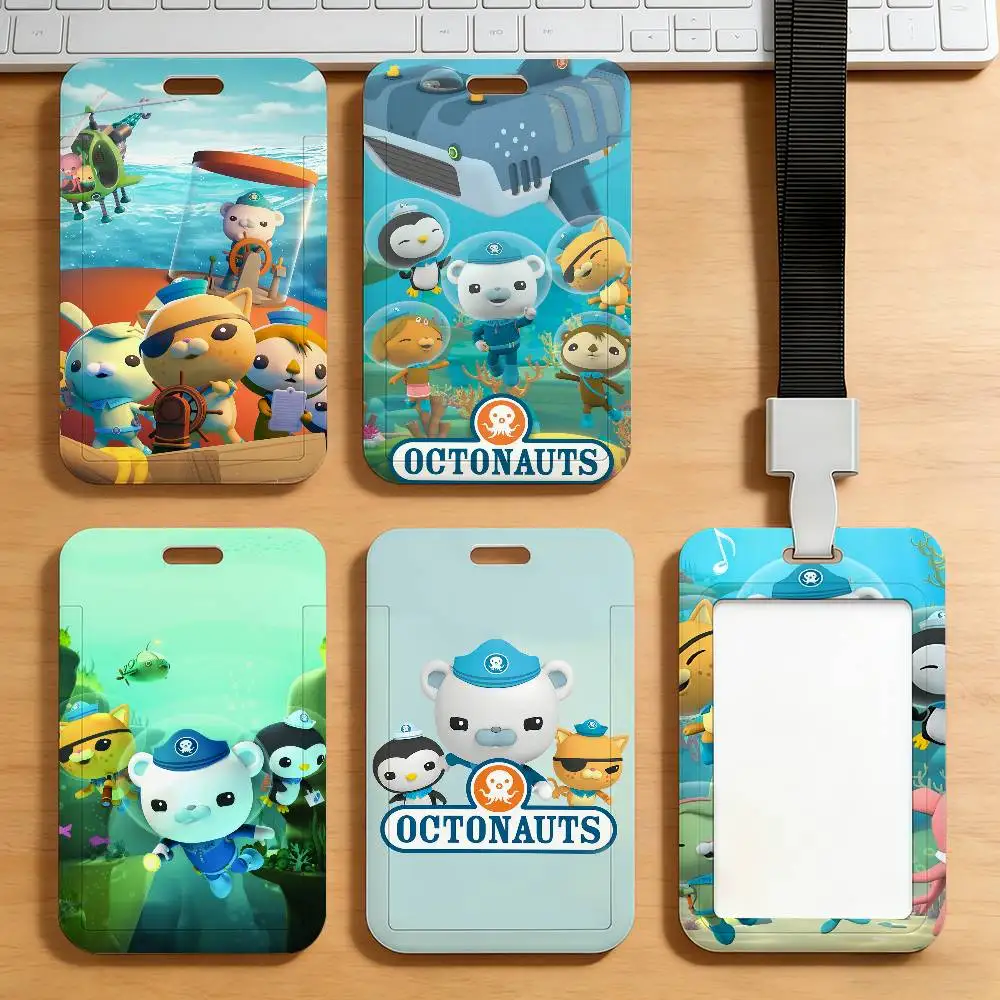 New O-Octonauts Cartoon Card Holder Student Campus Meal Cards Public Transport Subway Cardcase