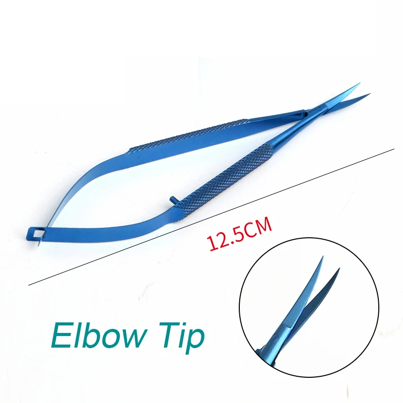 Medical Microscissors Straight Tip Curved Tip 12-18cm