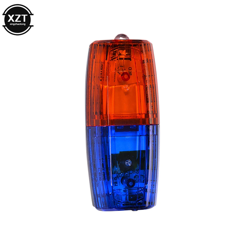 LED Red Blue Multifunction Clip Flashing Warning Safety Shoulder Police Lights USB Charging Emergency Lamps Bicycles Accessories