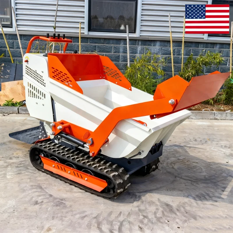 Mini Dump Truck, 0.5 Ton Transport Vehicle, Construction and Garden Mini Loader, Hydraulic Mini Dump Truck